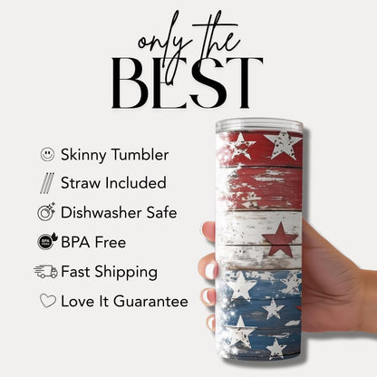 US DAD Tumbler 20oz Skinny Tumbler American Flag Dad Tumbler Patriotic Gift Travel Mug Hero Dad Tumbler American Pride Gift USA Flag Gift