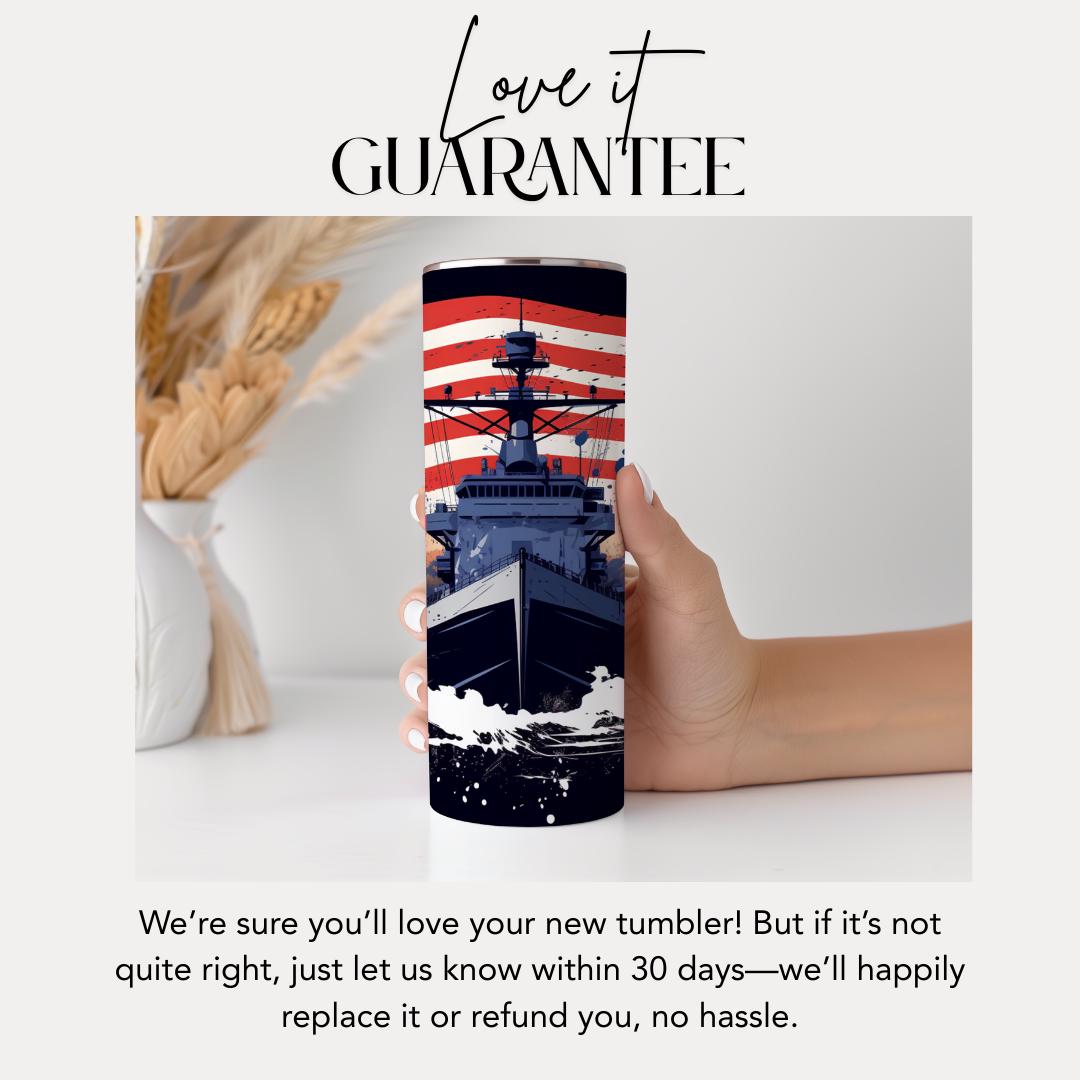Military Tumbler 20oz Skinny Tumbler American Flag Soldier Design Patriotic Cup Army Navy Air Force Marines USA Hero Drinkware Memorial Day