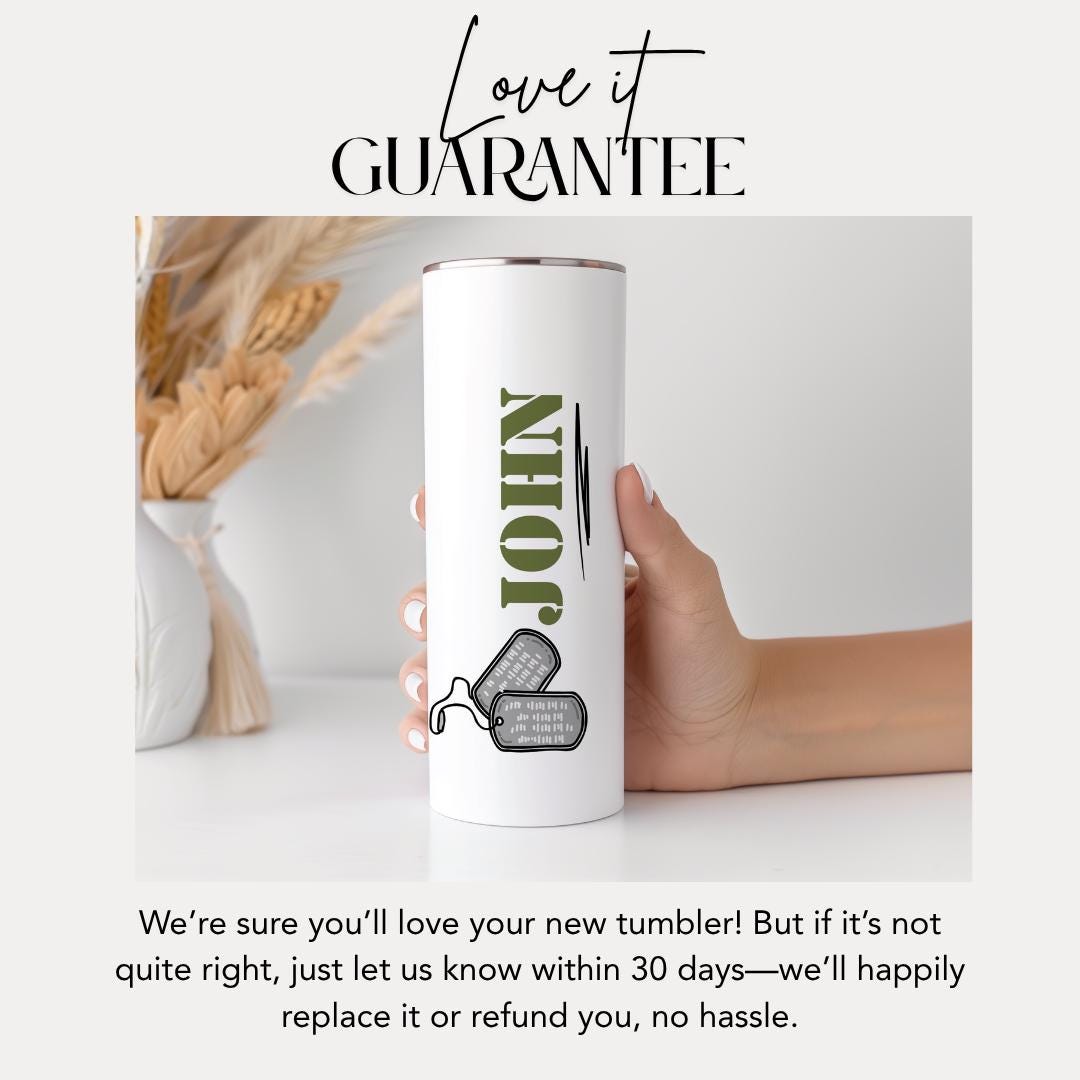 Personalized Proud Army Tumbler Custom Name Camo Cup 20oz Skinny Tumbler Travel Mug Military Gift for Him or Her Army Camo Cup for Veterans