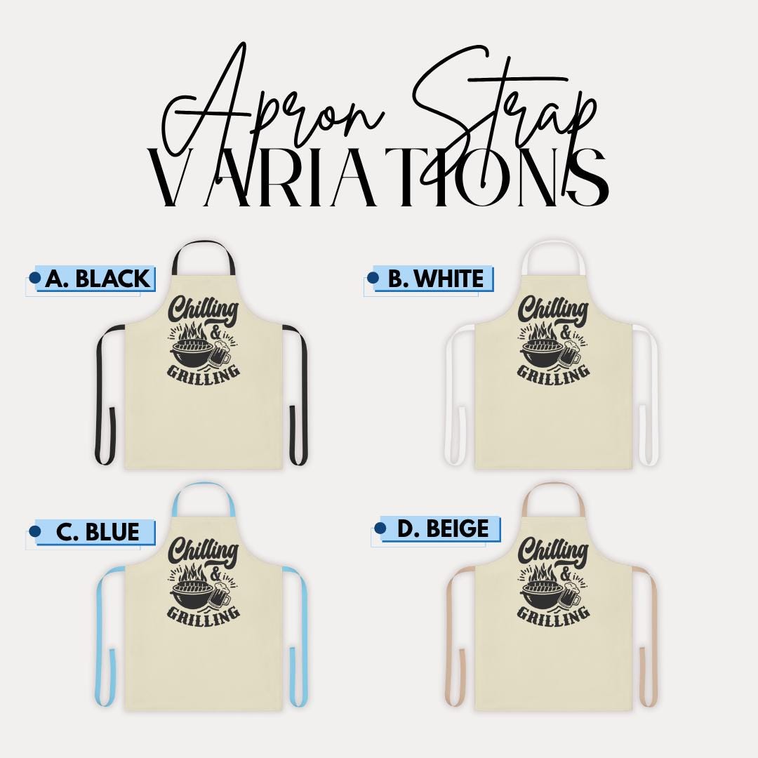 Chilling & Grilling Apron Funny Griller Apron with Beer Mug Cooking Apron for Men Father's Day Gift Backyard BBQ Chef Gift Grill King Apron