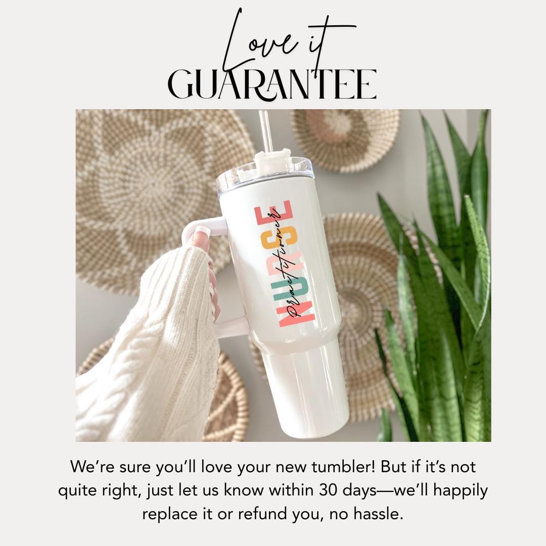 Personalized Nurse Practitioner 40oz Tumbler with Straw Nurse Appreciation Gifts NP Travel Cup Gift for NP Nurse Practitioner Tumbler Cup