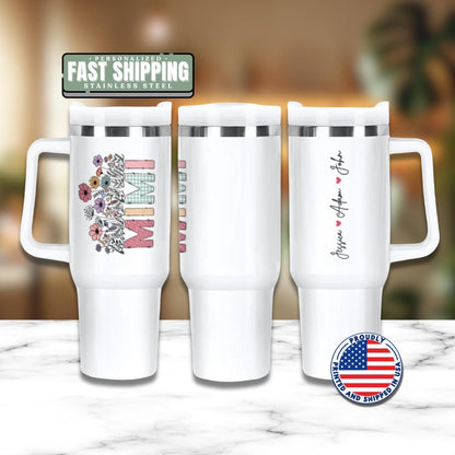 Personalized Mimi 40oz Tumbler with Straw Blessed to be called "MIMI" Gift for Grandma Mimi Travel Cup Gift for Mimi Tumbler for Mimi Mug