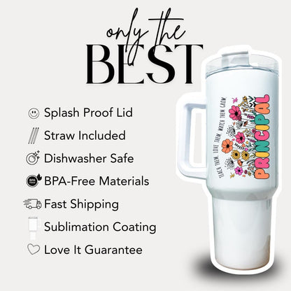Personalized Principal 40 oz Tumbler with Straw Principal Appreciation Gifts Back to School or Thank You Gift for Principal Travel Cup