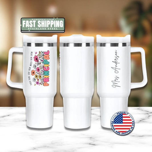 Personalized Principal 40 oz Tumbler with Straw Principal Appreciation Gifts Back to School or Thank You Gift for Principal Travel Cup