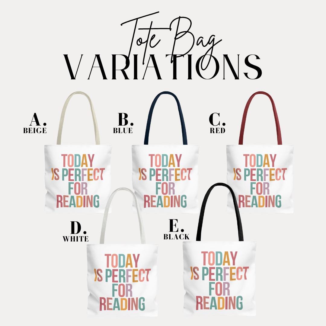 Reading Enthusiast Tote Bag 18"x18" Bookish Tote for Readers Gift for Book Lovers Stylish Bookworm Tote Bag Reading Gift Idea Book Lover Bag