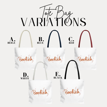 Bookish Tote Bag 18"x18" Aesthetic Reading Tote for Book Lovers Everyday Carry Book Bag Book Club Bag Bookworm Gift Everyday Tote Bag