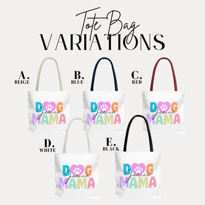 Personalized Dog Mama Tote Bag Custom Pet Lover Gift for Women Dog Mom Gift Idea Perfect Tote for Everyday Use, Dog Park, or Shopping Trips