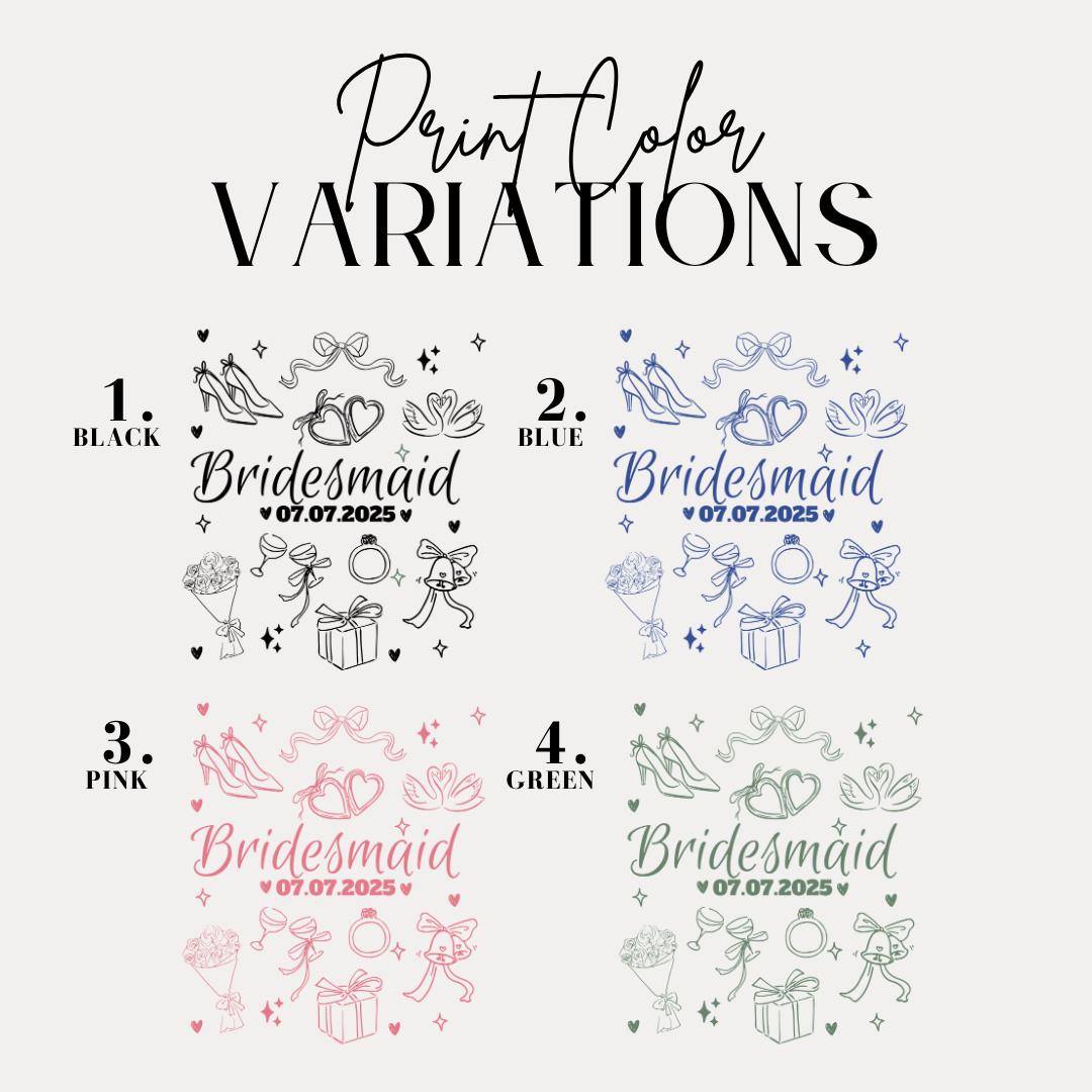 Personalized Bridesmaid Tote Bag Custom Bridesmaid Proposal Gift Wedding Party Bag for Bridesmaids Bridal Shower Tote Bachelorette Party