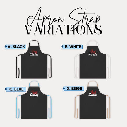 Chef Daddy Apron  Funny Dad Gift, BBQ Apron for Him Husband Grill Master Apron Father's Day Gift  Adjustable Straps Gift for Daddy