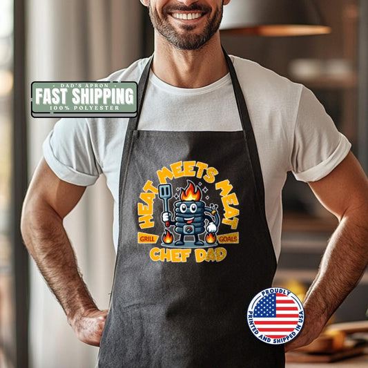 Creative Chef Apron for Dad Fun Cooking Gift Funny Gift for Grilling Gift for Husband Father's Day Gift Grill Goals Apron Chef Apron for Men