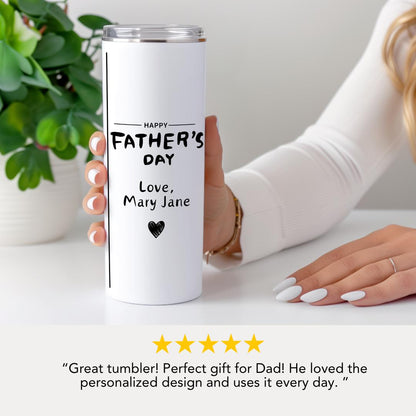 Funny Mom vs Dad Tumbler 20 oz Tumbler Personalized Father's Day Gift Cup with Straw Gift for Birthday Travel Mug for Dads Coffee Cup