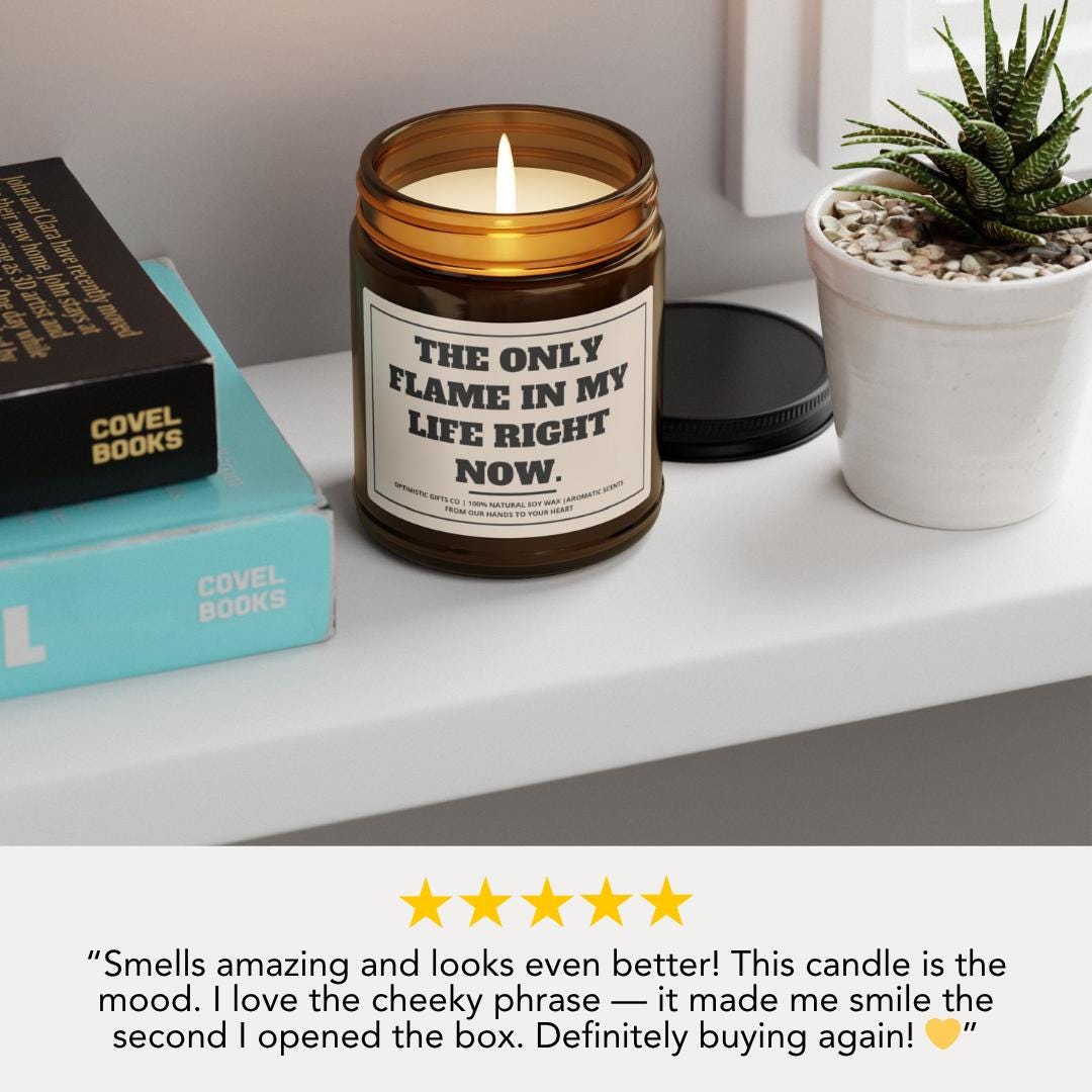 Scented Soy Candle Cozy Home Decor Gift for Candle Lover Aromatherapy Candle Relaxation Gift for Her Gift for Him Unique Holiday Candle Gift