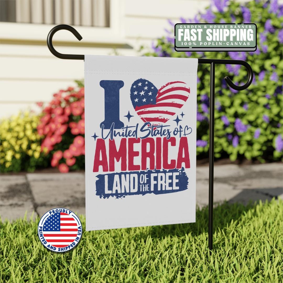 Patriotic Garden Banner Outdoor Decor American Flag Garden Flag 4th of July Yard Flag Home and Garden Veteran Gift Memorial Day Banner