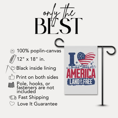 Patriotic Garden Banner Outdoor Decor American Flag Garden Flag 4th of July Yard Flag Home and Garden Veteran Gift Memorial Day Banner