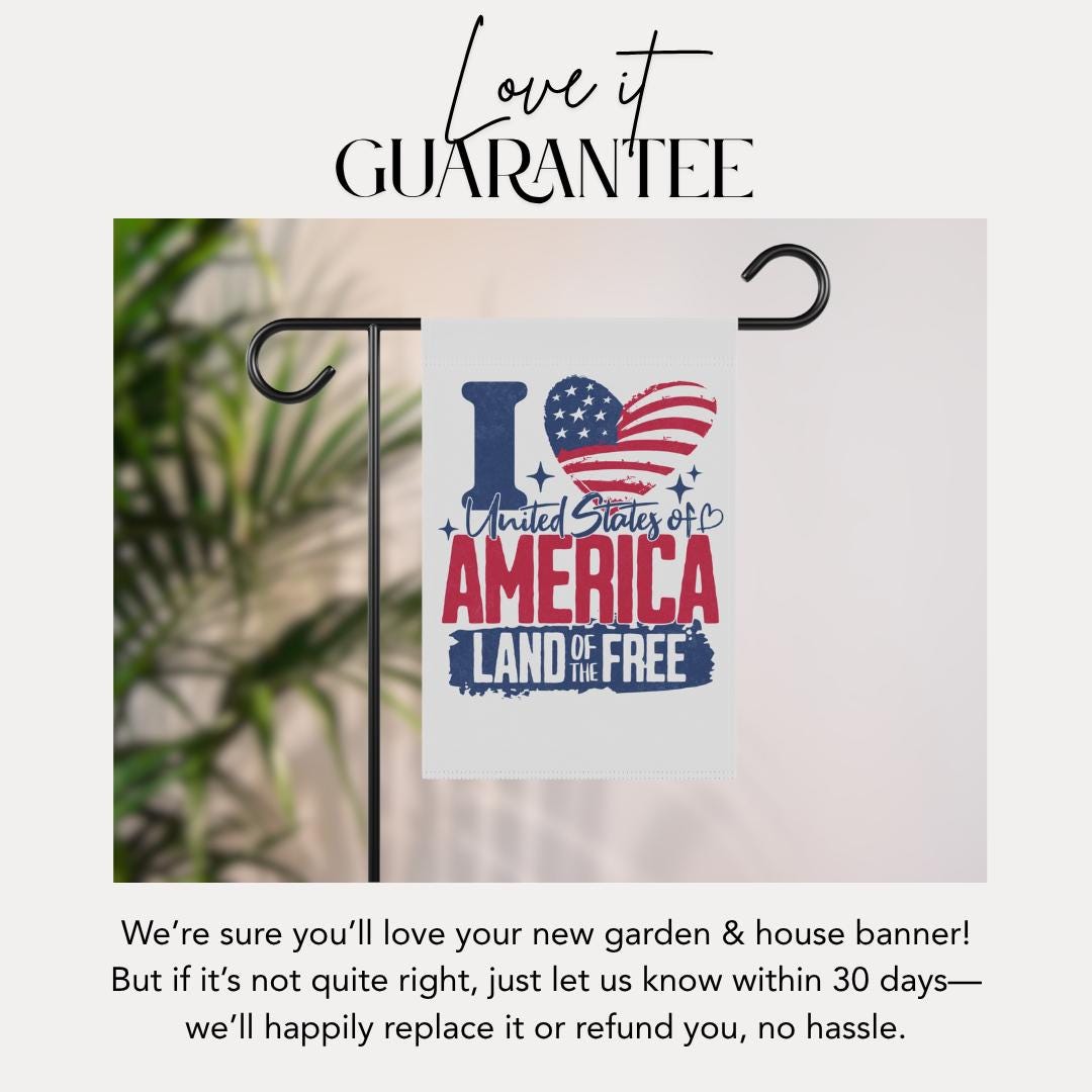 Patriotic Garden Banner Outdoor Decor American Flag Garden Flag 4th of July Yard Flag Home and Garden Veteran Gift Memorial Day Banner