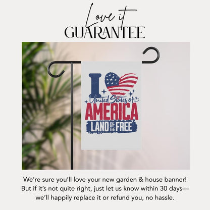 Patriotic Garden Banner Outdoor Decor American Flag Garden Flag 4th of July Yard Flag Home and Garden Veteran Gift Memorial Day Banner