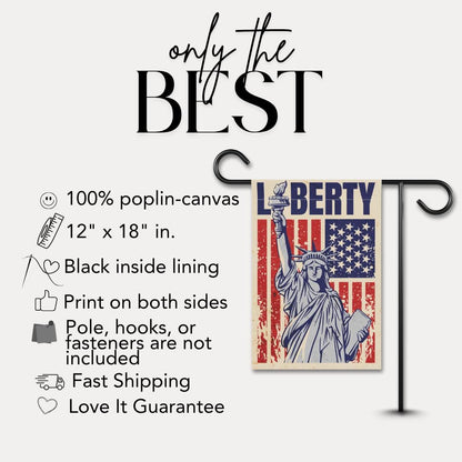 Patriotic Garden Banner Liberty Flag Decor Outdoor Garden Flag Independence Day Decoration American Flag Banner USA Home Decor Veteran Gift