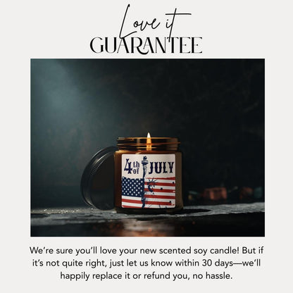 Scented Soy Candle 4th of July Decor Patriotic Home Fragrance USA Independence Day Gift Summer Celebration Decor USA Pride Holiday Gift Idea