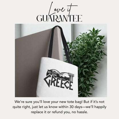 Greece-Inspired Tote Bag Shopping Tote Perfect for Everyday Use Travel Companion Aesthetic Vacation Souvenir Gift for Travelers