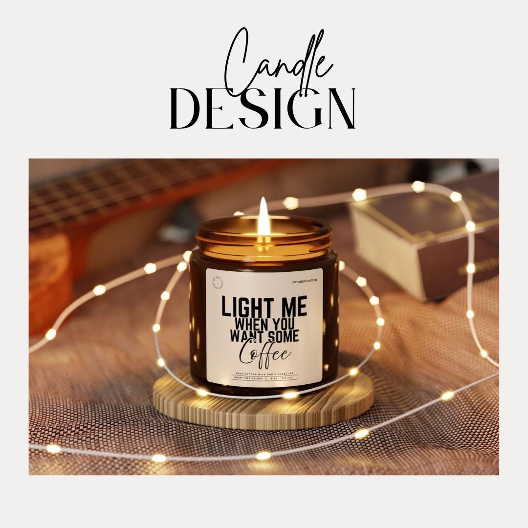 Funny Scented Soy Candle Coffee Lover Gift Idea for Coffee Addict Barista Best Friend or Yourself Handmade Home Decor Candle Cute Candle