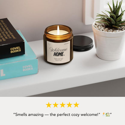 Welcome Home Scented Soy Candle Housewarming Gift Idea Cozy Home Candle New Home Gift Candle Home Blessing Candle Moving Gift for Her or Him