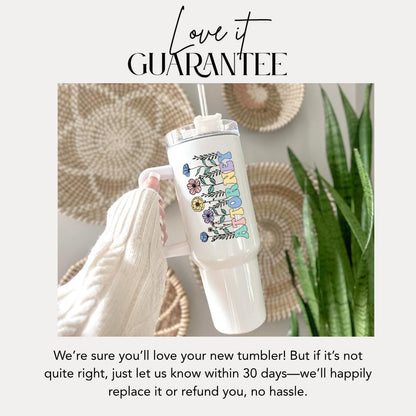 Personalized Attorney Floral Tumbler with Handle and Straw Attorney Travel Coffee Mug Cute Legal Office Cup Lawyer Tumbler Lawyer Mug Gift