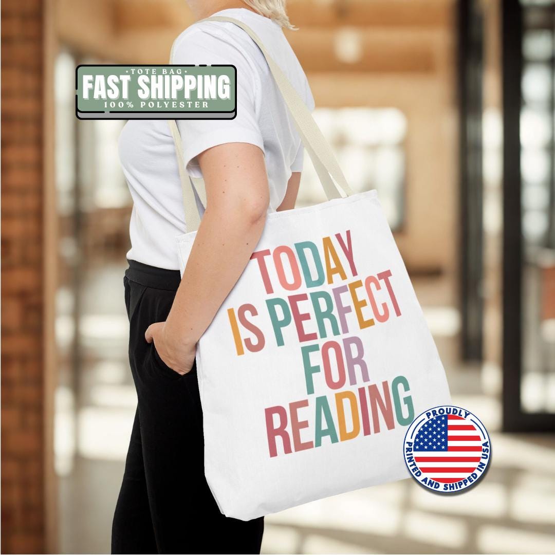 Reading Enthusiast Tote Bag 18"x18" Bookish Tote for Readers Gift for Book Lovers Stylish Bookworm Tote Bag Reading Gift Idea Book Lover Bag