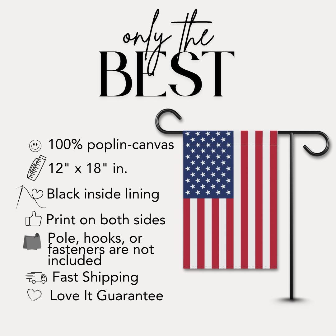 Patriotic Garden Banner 12"×18" Patriotic Yard Flag USA Flag Decor for Home Independence Memorial Day Outdoor Garden Flag Housewarming Gift