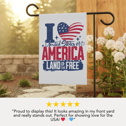 Patriotic Garden Banner Outdoor Decor American Flag Garden Flag 4th of July Yard Flag Home and Garden Veteran Gift Memorial Day Banner