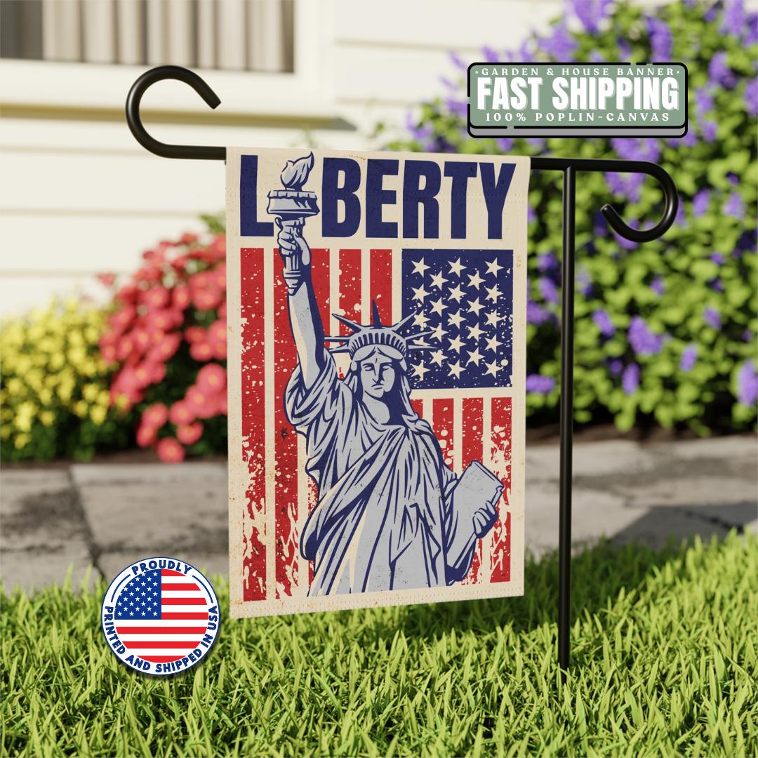 Patriotic Garden Banner Liberty Flag Decor Outdoor Garden Flag Independence Day Decoration American Flag Banner USA Home Decor Veteran Gift