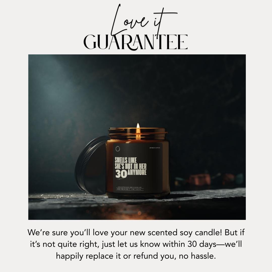 Personalized Funny Scented Soy Candle Birthday Gift for Friends and Workmates Unique Gift Idea Custom Age Candle Jar Gift for Milestone Age