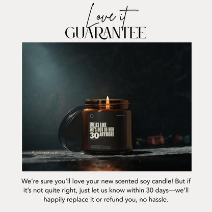 Personalized Funny Scented Soy Candle Birthday Gift for Friends and Workmates Unique Gift Idea Custom Age Candle Jar Gift for Milestone Age