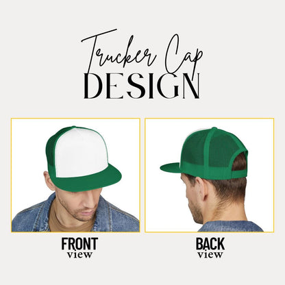 Personalized Grandpa Embroidered 5 Panel Trucker Hat Custom Trucker Cap Retro Dad Hat Gift Idea Grandpa Vibes Gift for Dad, Grandpa, Husband