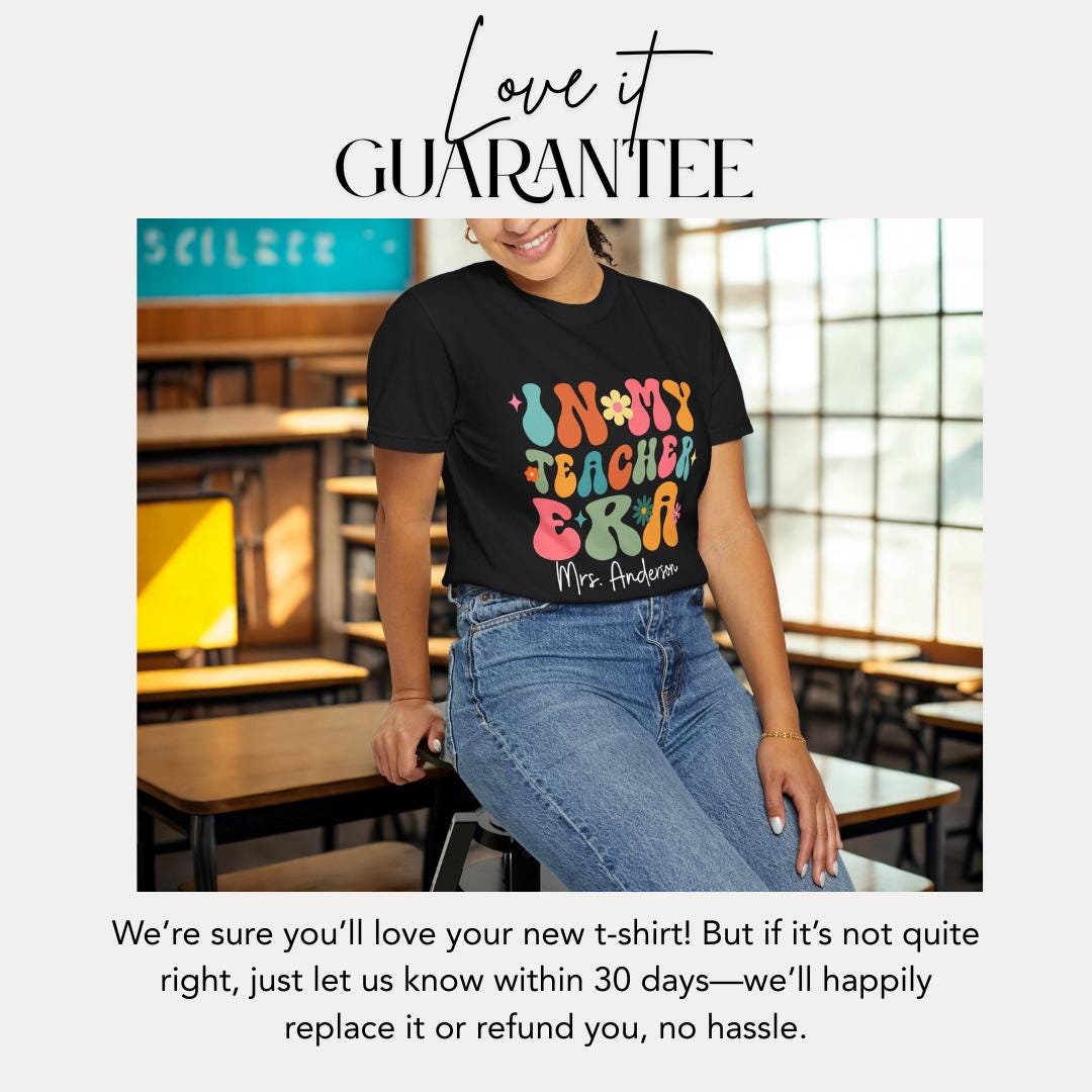 Personalized Teacher Appreciation T-shirt Comfort Colors Custom Trendy Teacher Gift Tee Teacher Classroom Outfit Apparel Gift for Teacher