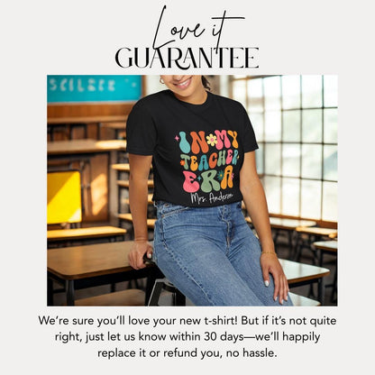 Personalized Teacher Appreciation T-shirt Comfort Colors Custom Trendy Teacher Gift Tee Teacher Classroom Outfit Apparel Gift for Teacher