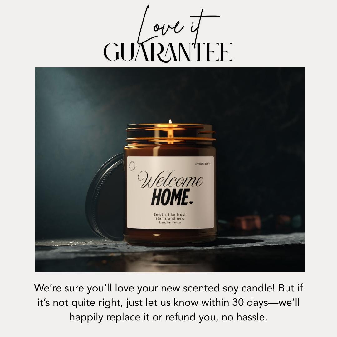 Welcome Home Scented Soy Candle Housewarming Gift Idea Cozy Home Candle New Home Gift Candle Home Blessing Candle Moving Gift for Her or Him