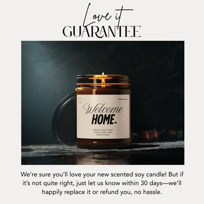 Welcome Home Scented Soy Candle Housewarming Gift Idea Cozy Home Candle New Home Gift Candle Home Blessing Candle Moving Gift for Her or Him