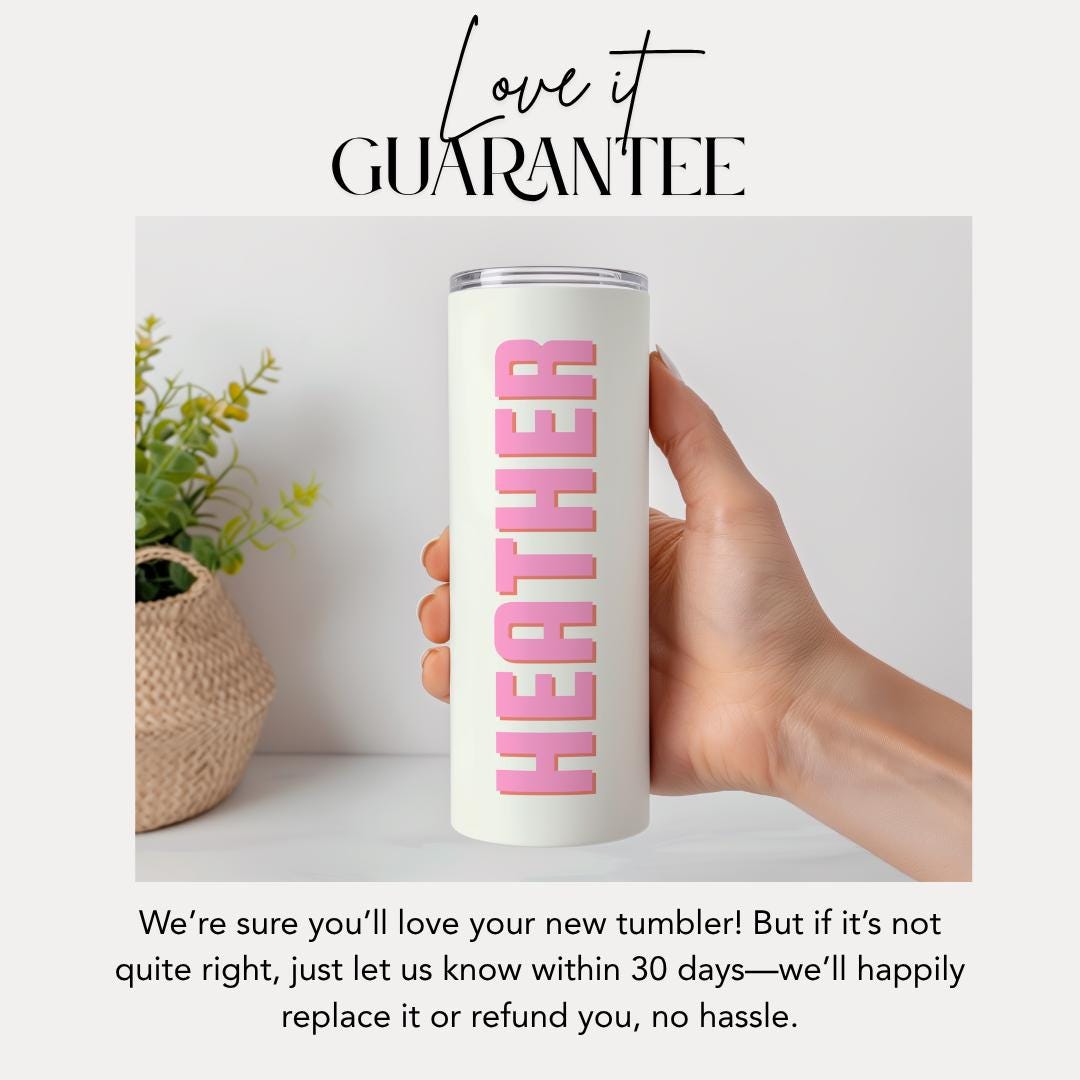 Personalized Bridesmaid Tumbler 20oz Skinny Tumbler with Straw Custom Gifts for Her, Teacher, Mom, Nurse, Friends Unique Birthday Gift