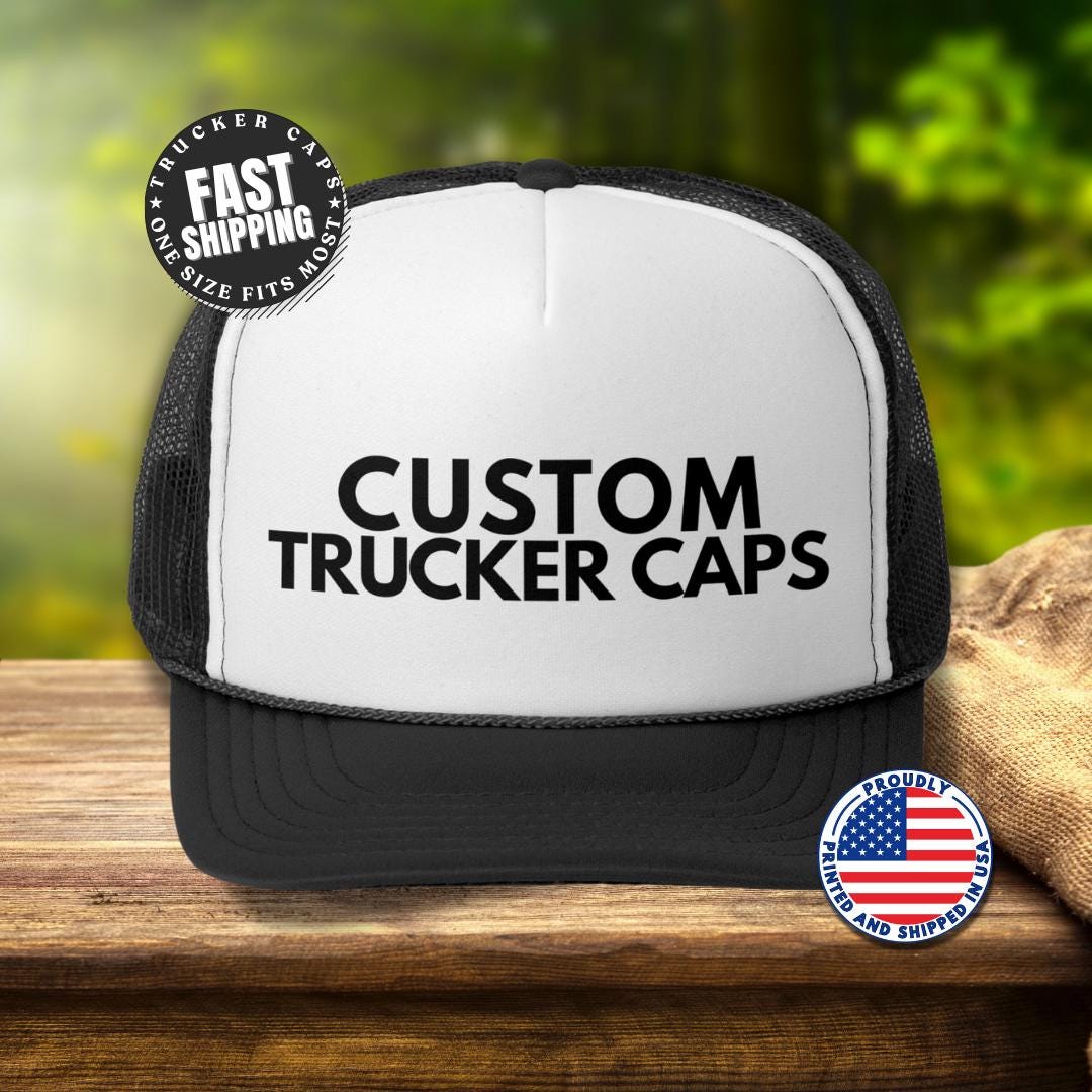 Personalized Trucker Caps Customized Hats for Outdoor Adventures Bachelorette Party Unique Gifts Trucker Cap Company Giveaways and Events