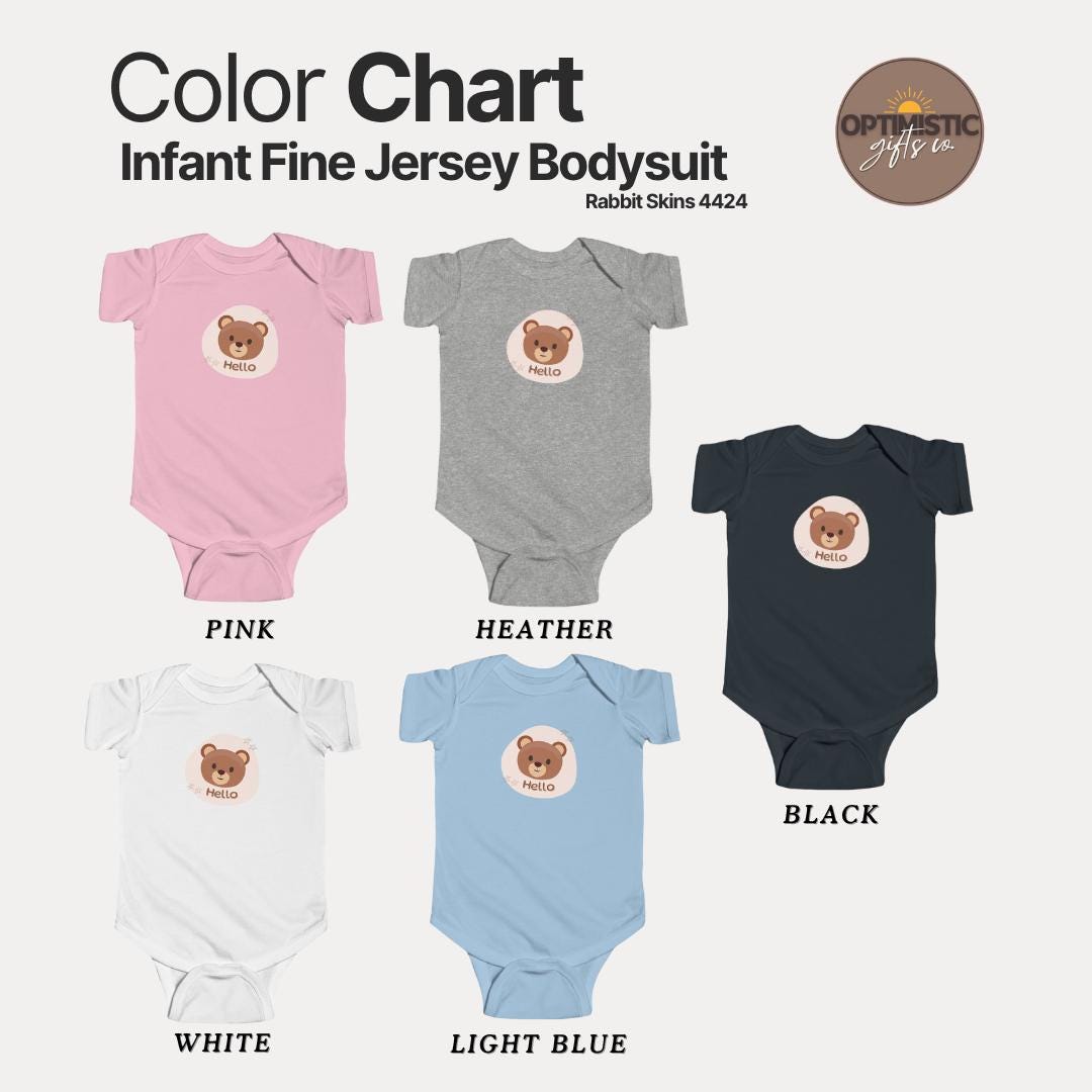 Cute Bear Infant Fine Jersey Bodysuit Newborn Baby Gift Toddler Outfit Cute Baby Clothes Adorable Baby Shower Gift Idea for New Parents