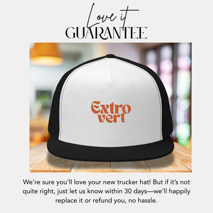 Extrovert Embroidered 5 Panel Trucker Hat Extrovert Trucker Cap Gift for Him or Her Hat Gift for Social Butterflies Hat for Outgoing People