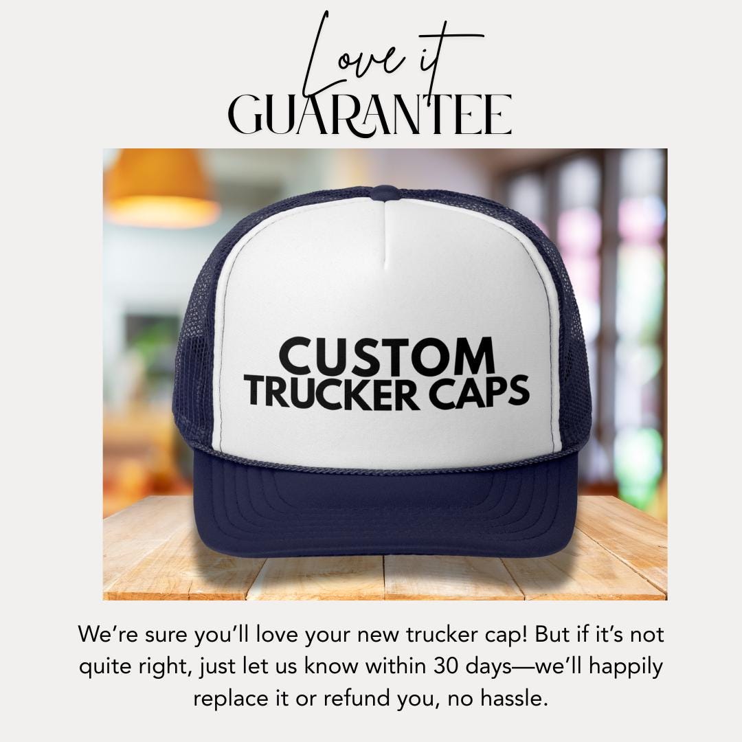 Personalized Trucker Caps Customized Hats for Outdoor Adventures Bachelorette Party Unique Gifts Trucker Cap Company Giveaways and Events