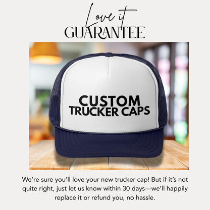 Personalized Trucker Caps Customized Hats for Outdoor Adventures Bachelorette Party Unique Gifts Trucker Cap Company Giveaways and Events