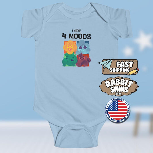 Infant Mood Fine Jersey Bodysuit Cute Baby Onesie for New Parents Funny Baby Gift Toddler Outfit Adorable Baby Shower Present Kids Clothing
