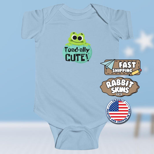 Ribbit-Ready Style! Toad-ally Cute Infant Fine Jersey Bodysuit Gift for New Parents Cute Baby Outfit Baby Shower Gift Idea Toddler Apparel