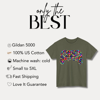 Happy Dot Day T-Shirt American Flag Dot Art Shirt Gildan 5000 Unisex Heavy Cotton Tee Patriotic Polka Dot Graphic Tee Dot Day Celebration