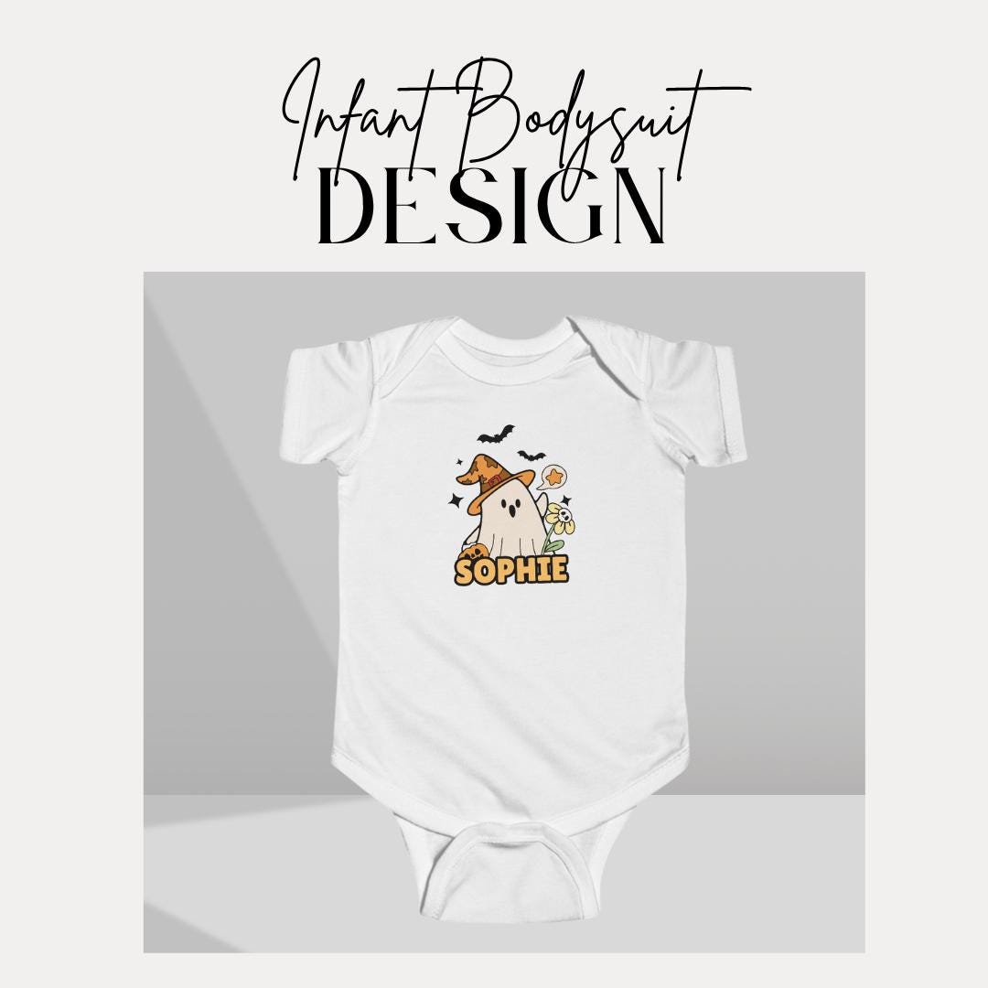Cute Boo-tiful Baby Vibes Halloween Infant Fine Jersey Bodysuit Custom Cute Baby Costume Outfit Unique Gift for Toddler Spooky Baby Apparel
