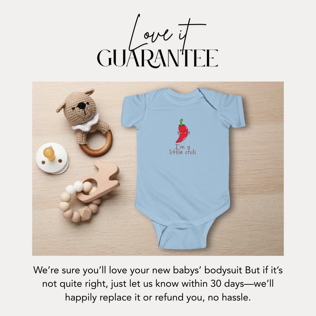 I'm a Little Chili Funny Infant Fine Jersey Bodysuit Chill Chili Cute Onesie Baby Outfit Baby Shower Gift Funny Baby Clothes Toddler Apparel