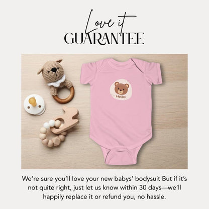 Cute Bear Infant Fine Jersey Bodysuit Newborn Baby Gift Toddler Outfit Cute Baby Clothes Adorable Baby Shower Gift Idea for New Parents