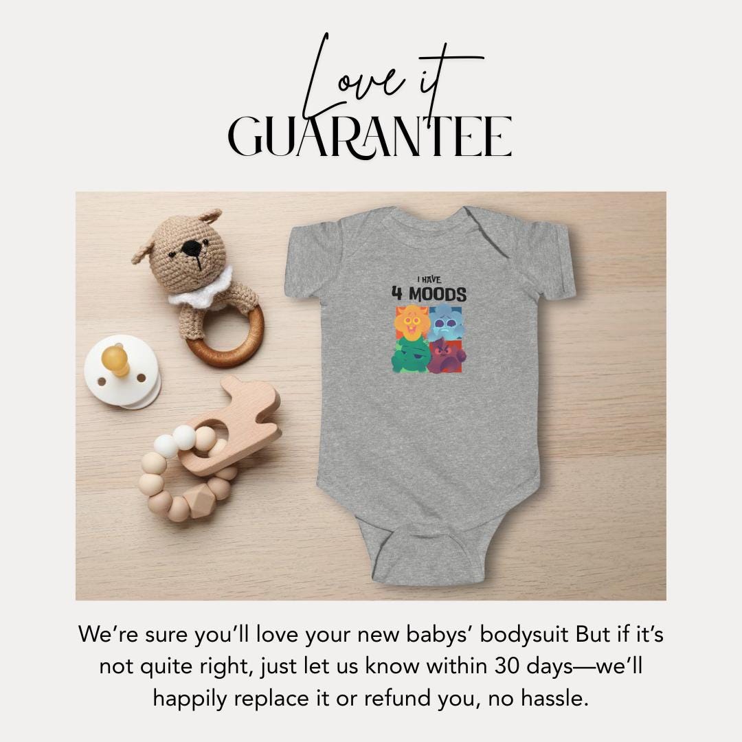 Infant Mood Fine Jersey Bodysuit Cute Baby Onesie for New Parents Funny Baby Gift Toddler Outfit Adorable Baby Shower Present Kids Clothing